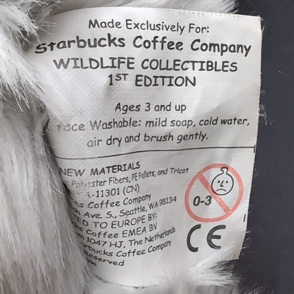 Starbucks 1 Edition Wildlife Collection Soft Plush Mangabey Monkey. - Picture 6 of 8